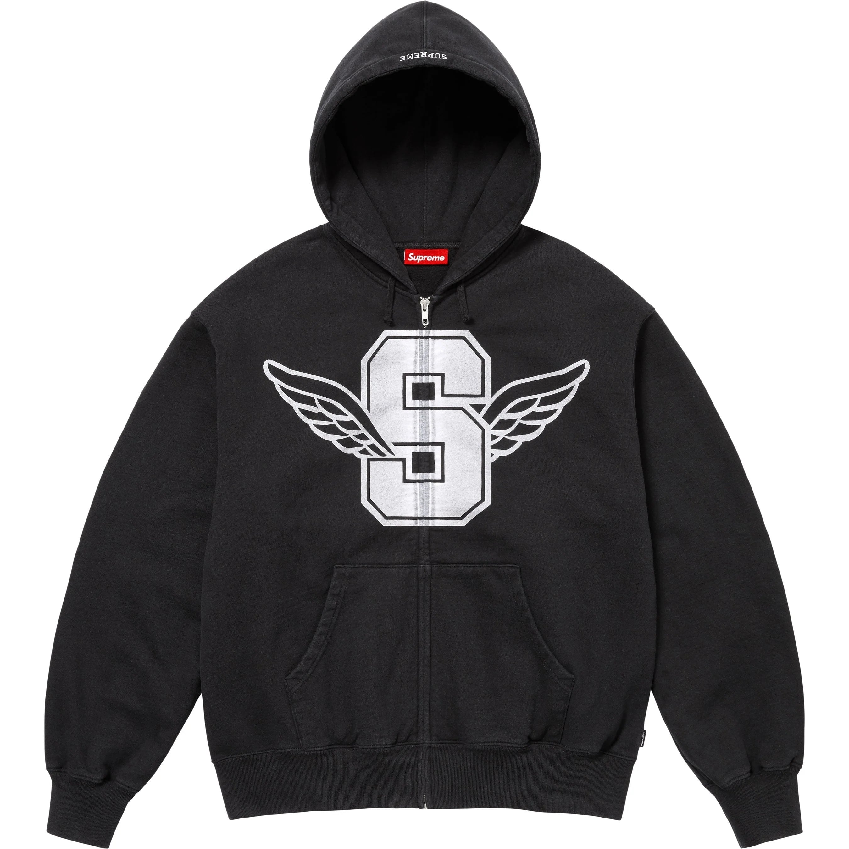 Wings Zip Up Hooded Sweatshirt view 10